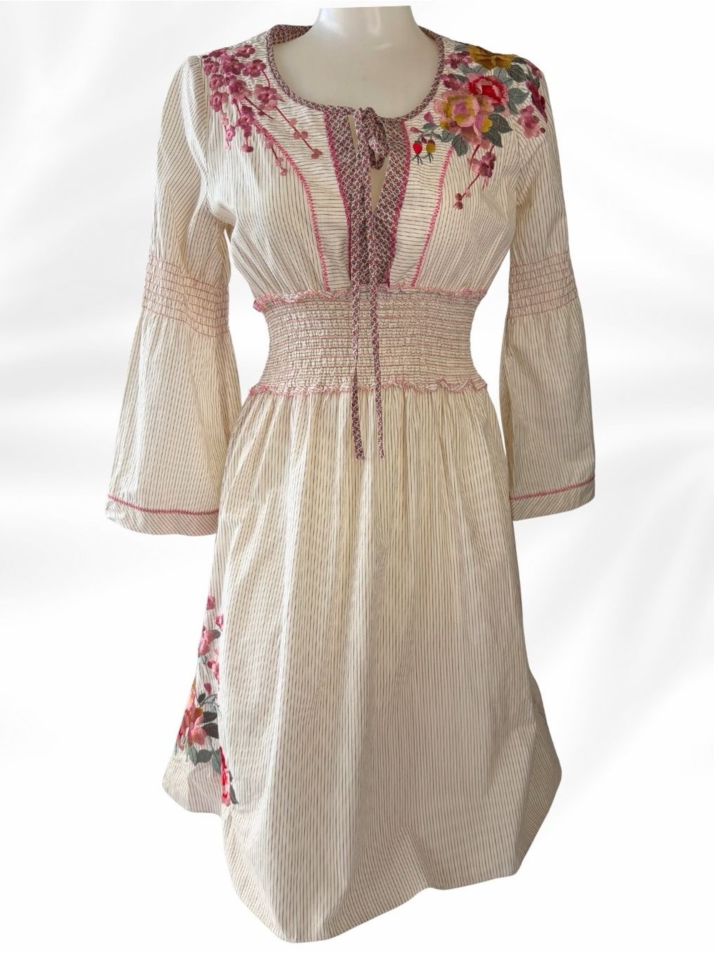 Johnny Was Collection Embroidered Boho Dress – Size S